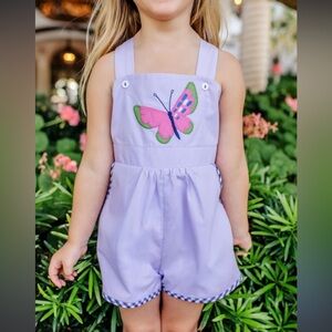The Beaufort Bonnet Company Lavender Romper 3T
